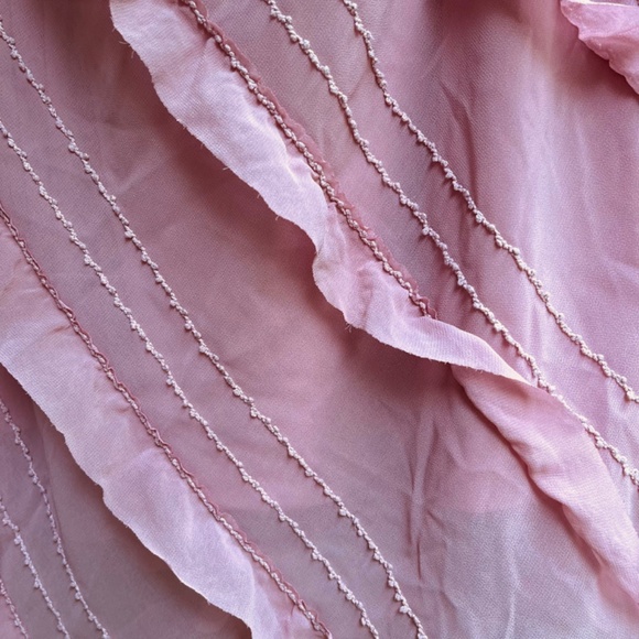 Speechless Junior L Ruffle Trim V-Neck Sleeveless Mini Sheath Dress Deep Rose - Picture 11 of 17